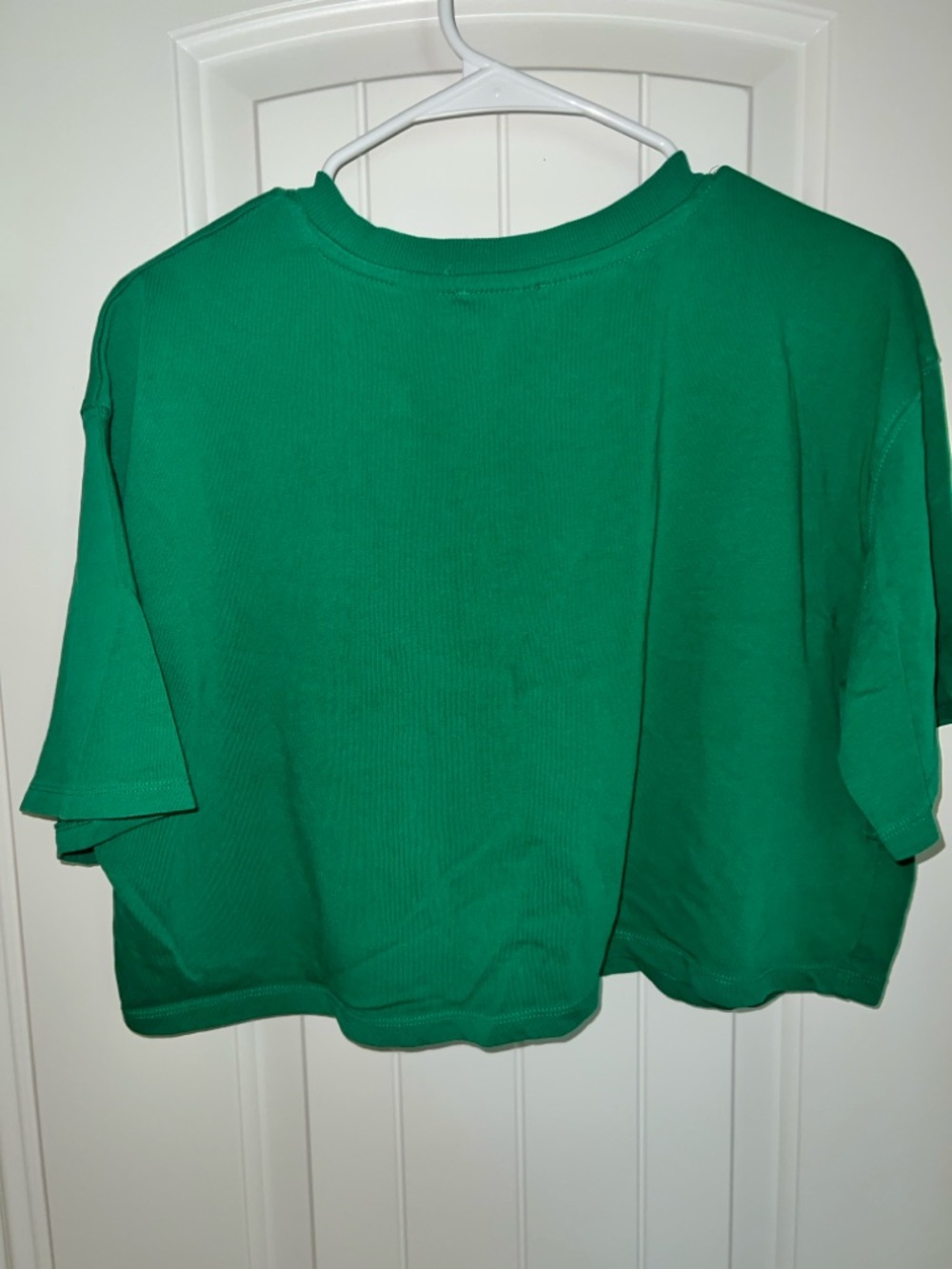 Zara Women’s Green Cropped Boxy Tee and Pants set